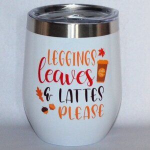 Fall Theme Designed Beverage Tumbler